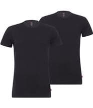 Levis 2-pack Base Crew Neck T-shirt Black