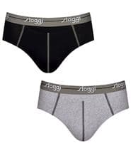 Sloggi 8-pack Men Start Horizontal Midi Black/Grey