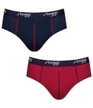 Sloggi 8-pack Men Start Horizontal Midi Blue/Red