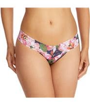 Hanky Panky Flower Low Rise Thong Pink Floral