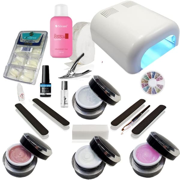 Acrylic gel komplett startkit för naglar, inkl lampa.