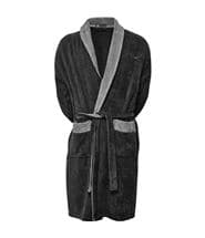 JBS Velour Bath Robe Darkgrey