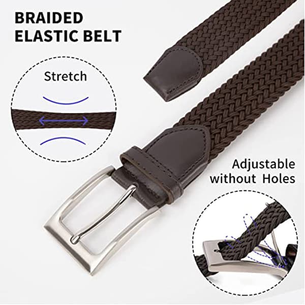 Elastiskt flätat skärp - 115 cm