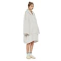 Miniatyrbild 3 av 4: Oversized hoodie i ljusgrått med känguruficka och luva - Ljusgrå