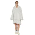 Miniatyrbild 1 av 4: Oversized hoodie i ljusgrått med känguruficka och luva - Ljusgrå