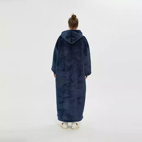 Oversized hoodie - Marineblå 120cm