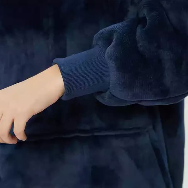 Oversized hoodie - Marineblå 120cm