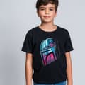 Miniatyrbillede 2 af 9: Børne Kortærmet T-shirt The Mandalorian Sort - 6 år
