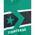 Miniatyrbillede 6 af 7: Børne Kortærmet T-shirt Converse Stripe Star Chevron  Grøn - 13-15 år