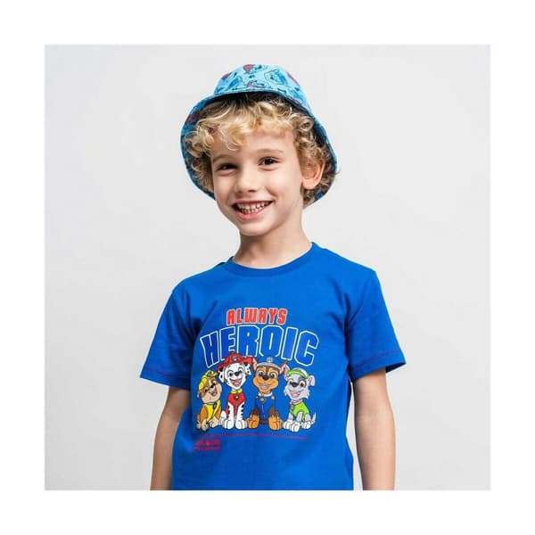 Kortærmet T-shirt The Paw Patrol Mørkeblå - 6 år