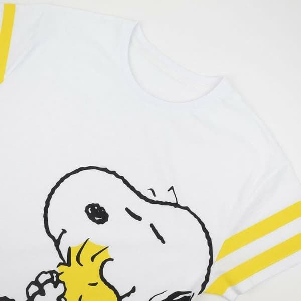 Kortærmet T-shirt til Kvinder Snoopy Hvid - S