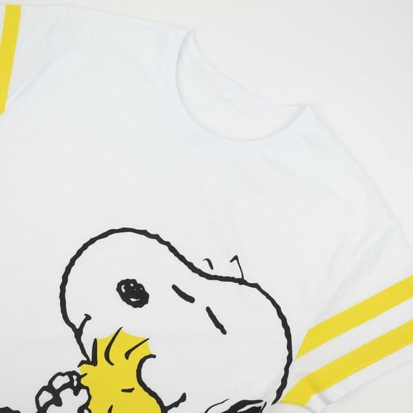 Kortærmet T-shirt til Kvinder Snoopy Hvid - S