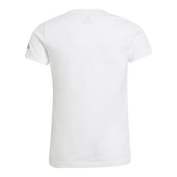 Barn T-shirt med kortärm Adidas Graphic Vit - 14-15 år
