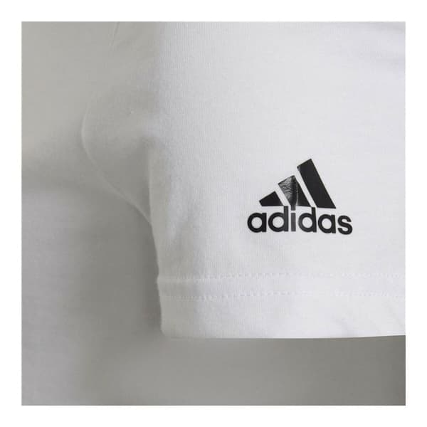 Barn T-shirt med kortärm Adidas Graphic Vit - 13-14 år
