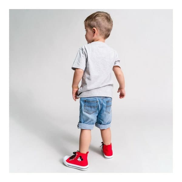 T-shirt med kortärm Mickey Mouse Grå - 3 år