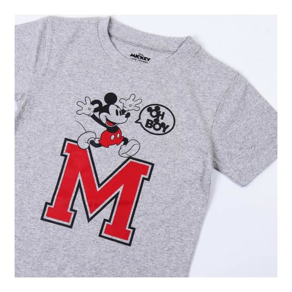 T-shirt med kortärm Mickey Mouse Grå - 3 år