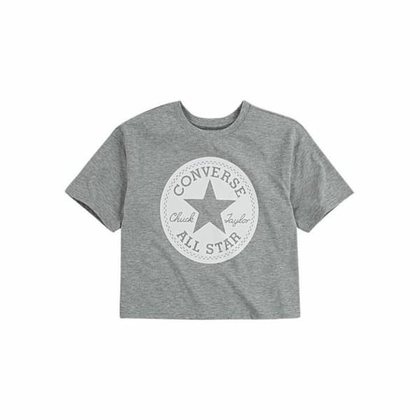 T-shirt med kortärm Converse Chuck Patch Boxy Grå - 6-7 år