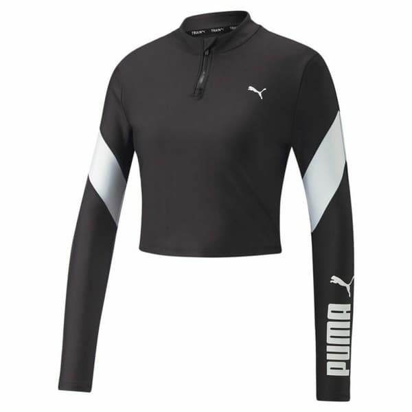 Långärmad t-shirt Dam Puma Fit Eversculpt 1/4 Svart - M