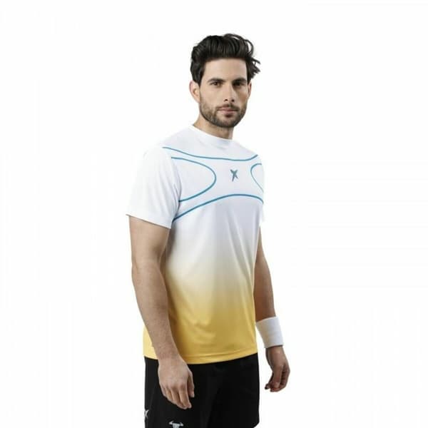 T-shirt med kortärm Herr Drop Shot Alsai Campa Vit - M