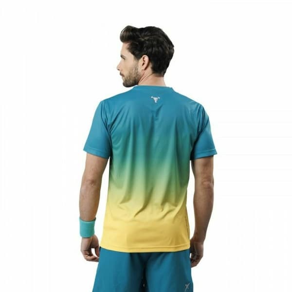 T-shirt med kortärm Herr Drop Shot Alsai Campa Aquamarine - XL