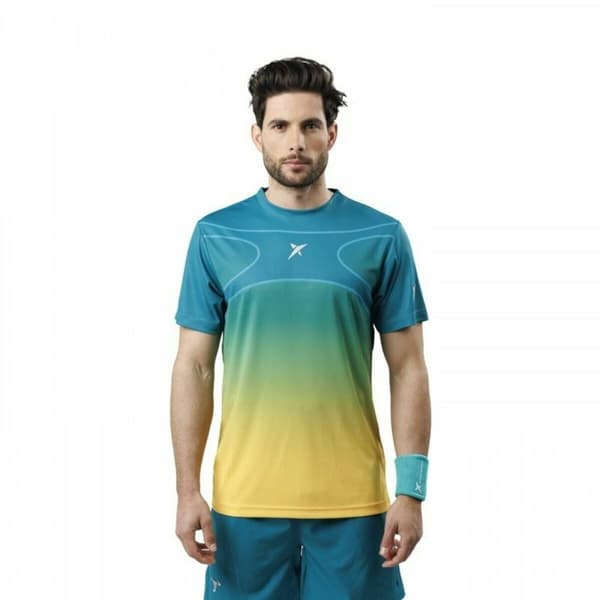 T-shirt med kortärm Herr Drop Shot Alsai Campa Aquamarine - XL