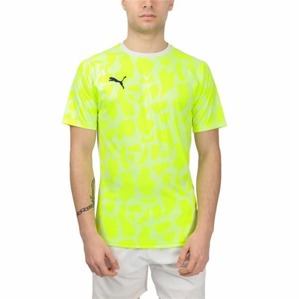 T-shirt med kortärm Herr Puma Teamliga Gul Padel - M