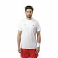 Miniatyrbillede 1 af 4: Kortærmet T-shirt til Mænd Drop Shot Airam JMD Hvid - XL