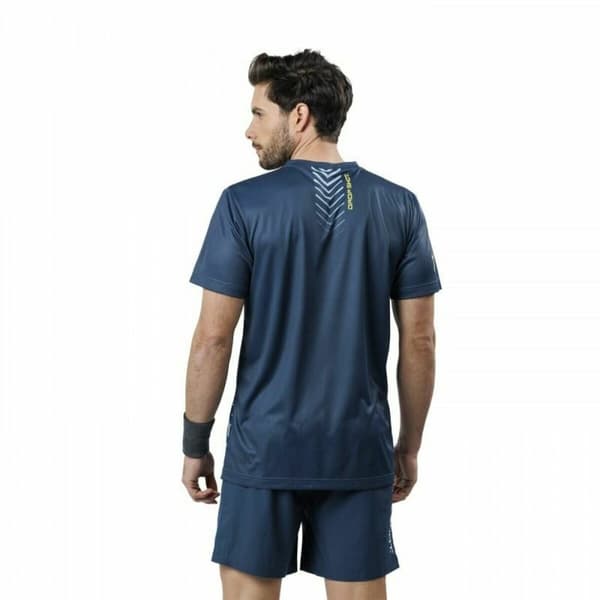 Kortærmet T-shirt til Mænd Drop Shot Bentor Lima Blå - XL