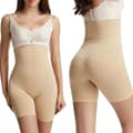 Miniatyrbilde 3 av 3: Shapewear Biker med høyt liv M/L - Beige
