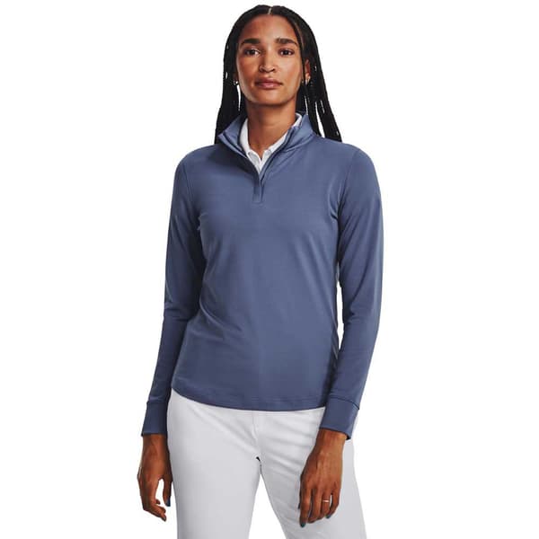 Under Armour Golf Halv Lynlå Sweatshirt Playoff Blå XS Kvinde