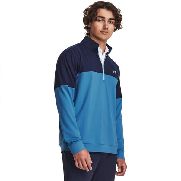 Under Armour Golf Halv Lynlå Sweatshirt Storm Midlayer Blå XL Kvinde