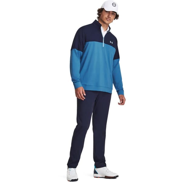 Under Armour Golf Tröja Med Halv Dragkedja Storm Midlayer Blå L Kvinna