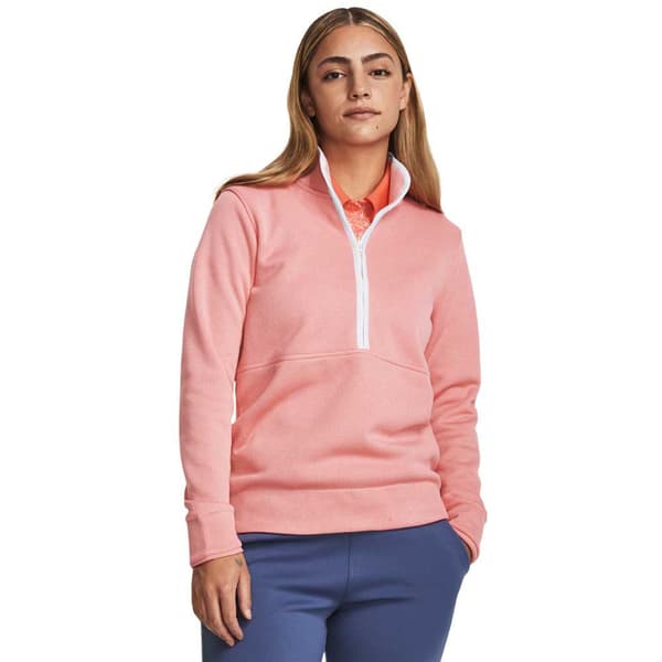 Under Armour Golf Halv Lynlå Sweatshirt Storm Rosa S Kvinde