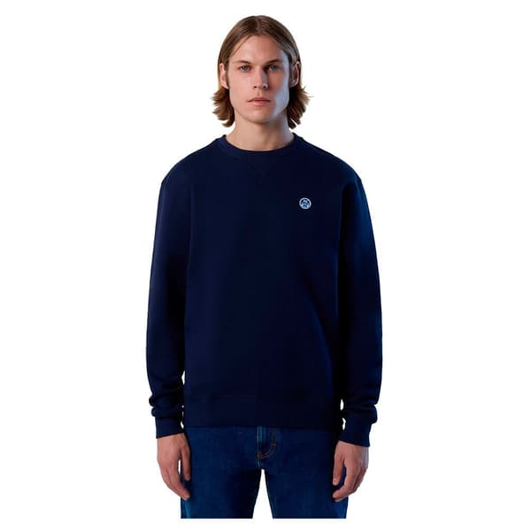 North Sails Tröja Med Rund Hals Logo Blå XS Man