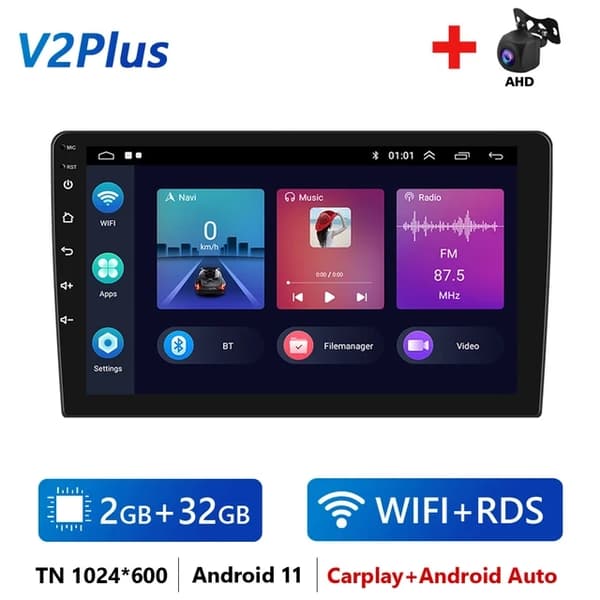 Android-auton multimedia-soitin, GPS, Carplay