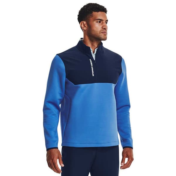 Under Armour Golf Halv Lynlå Sweatshirt Storm Daytona Blå 2XL Kvinde