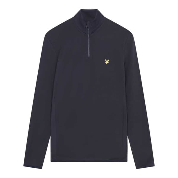 Lyle & Scott Tröja Med Halv Dragkedja Tonal Eagle Blå 2XL Kvinna