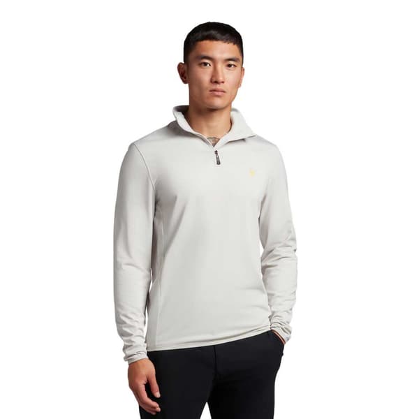 Lyle & Scott Tröja Med Halv Dragkedja Tonal Eagle Vit L Kvinna