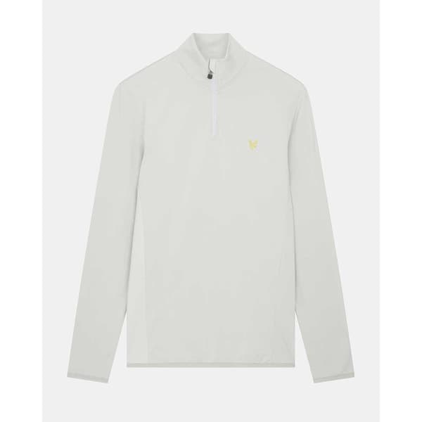 Lyle & Scott Tröja Med Halv Dragkedja Tonal Eagle Vit 2XL Kvinna