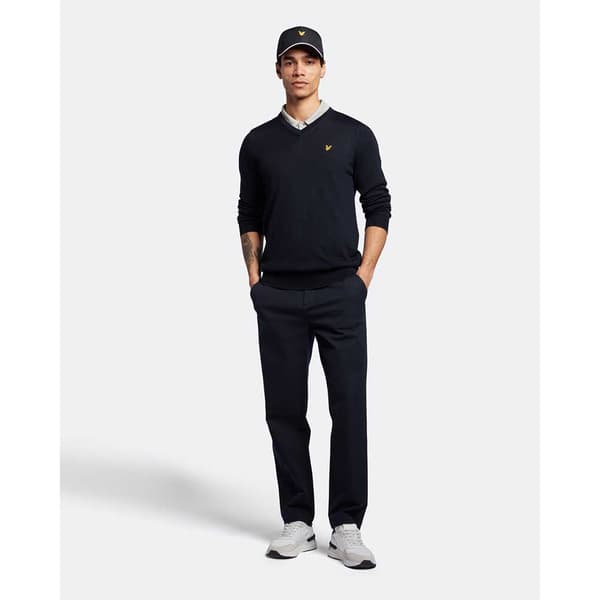 Lyle & Scott V-aukkoinen Pusero Tonal Eagle Sininen XL Nainen