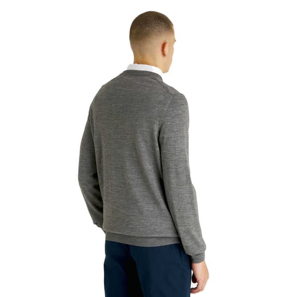 Lyle & Scott V-hals Sweater Tonal Eagle Grå L Kvinde