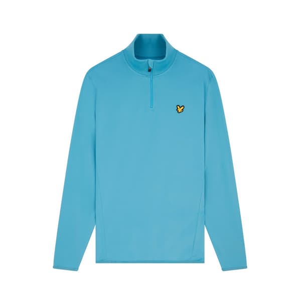 Lyle & Scott Halv Lynlås Fleece Tech Blå 2XL Kvinde