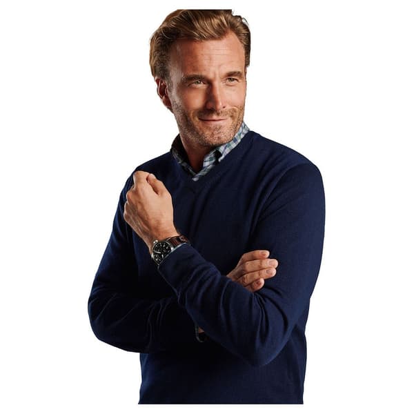 Peter Millar V-aukkoinen Pusero Autumn Crest Merino V-pääntie Ruskea S Nainen