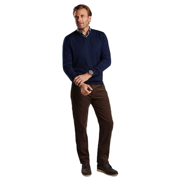 Peter Millar V-aukkoinen Pusero Autumn Crest Merino V-pääntie Ruskea S Nainen