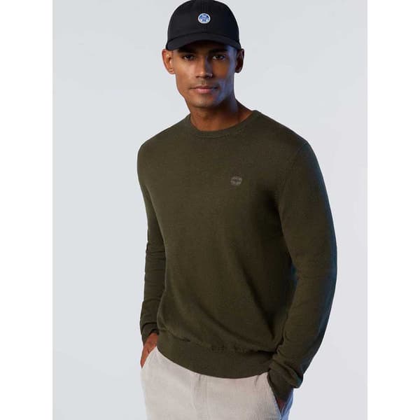 North Sails Crew Neck Villapaita 12gg Knitwear Ruskea S Mies