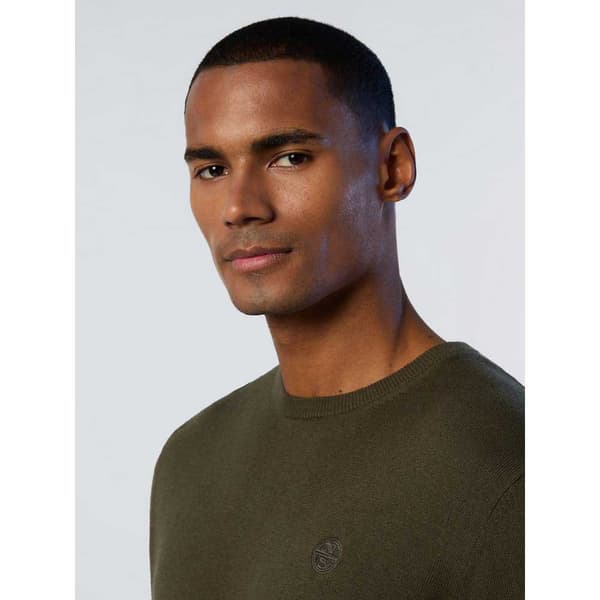 North Sails Crew Neck Villapaita 12gg Knitwear Ruskea S Mies
