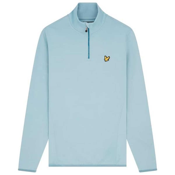Lyle & Scott Halv Lynlås Fleece Tech Blå S Kvinde