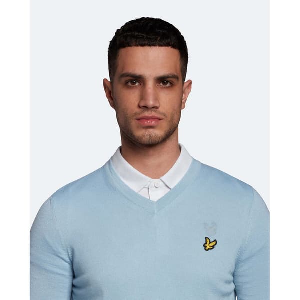 Lyle & Scott V-aukkoinen Pusero Sininen S Nainen