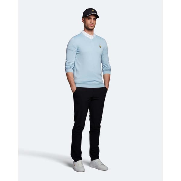 Lyle & Scott V-aukkoinen Pusero Sininen S Nainen