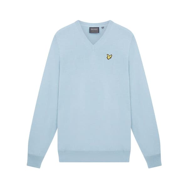 Lyle & Scott V-aukkoinen Pusero Sininen S Nainen